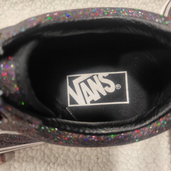 VANS Old Skool Black Glitter/Metallic Sneakers - Unisex Size: W-6.5, M 5 - Picture 5 of 10